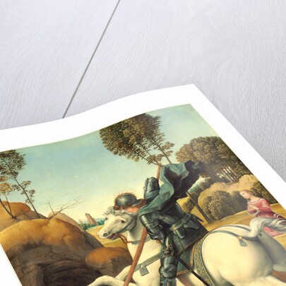 Italian, Saint George and the Dragon, c. 1506 by Raphael