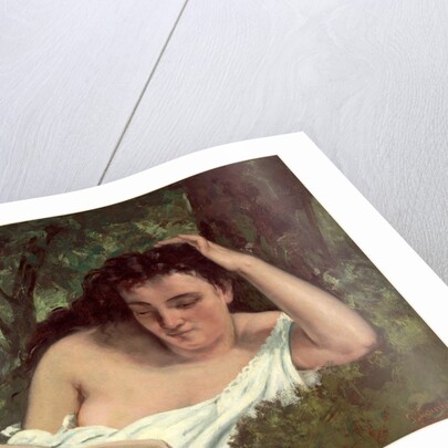 A Young Woman Reading by Gustave Courbet