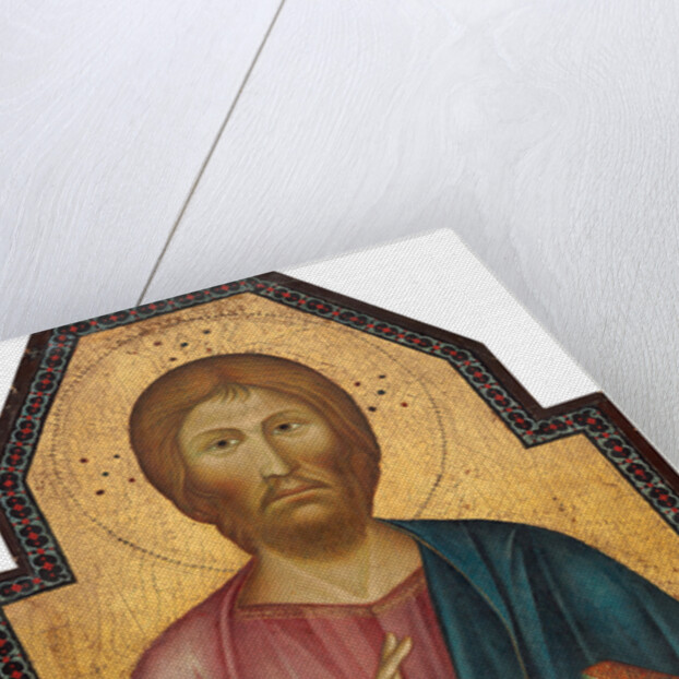 Christ between Saint Peter and Saint James Major middle panel, late 13th century by Follower of Cimabue