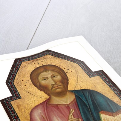 Christ between Saint Peter and Saint James Major middle panel, late 13th century by Follower of Cimabue