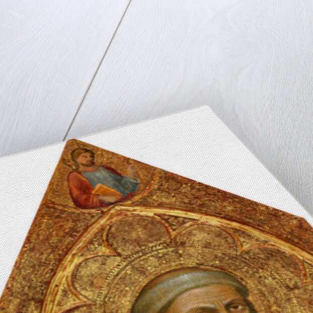 Madonna and Child with Saint Peter and Saint Stephen left panel by Martino di Bartolomeo di Biagio