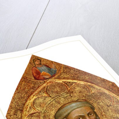 Madonna and Child with Saint Peter and Saint Stephen left panel by Martino di Bartolomeo di Biagio