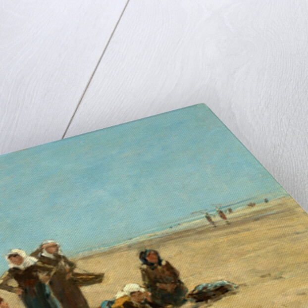 Women on the Beach at Berck, 1881 by Eugène Boudin