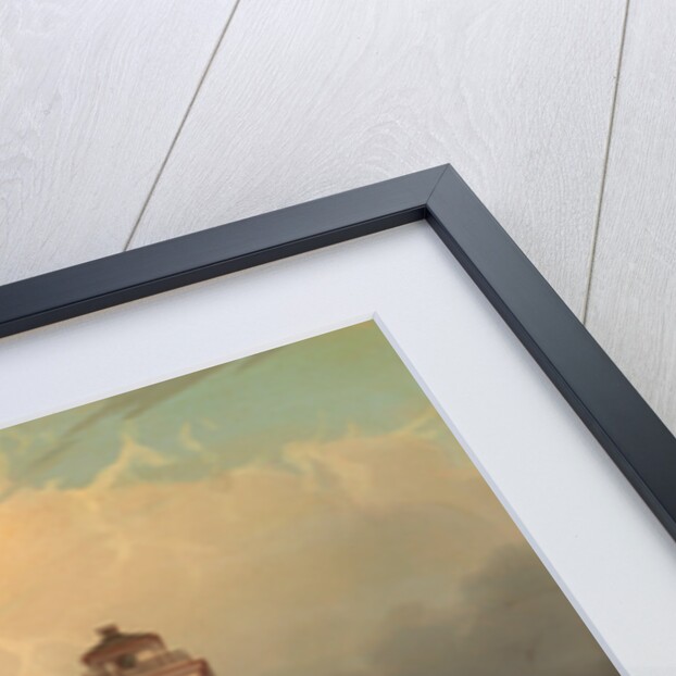 The Low Lighthouse, North Shields, Robert Salmon by Robert Salmon