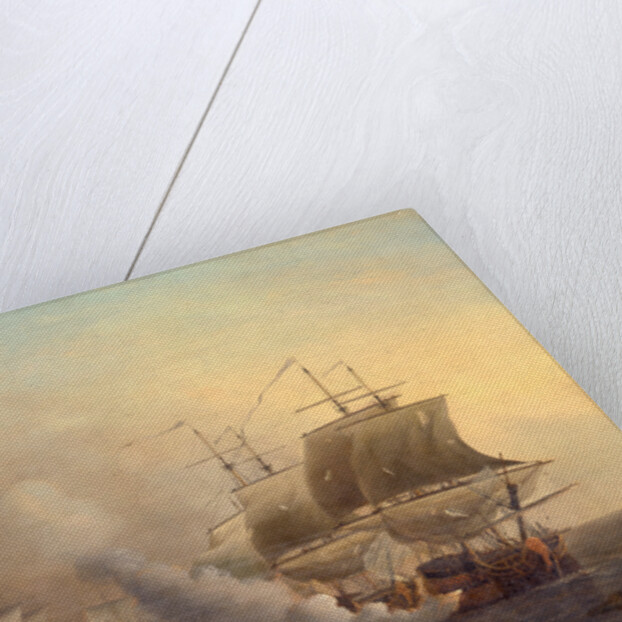 Action off the Cape of Good Hope, Samuel Scott, ca. 1702-1772 by Samuel Scott