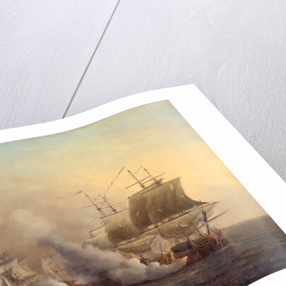 Action off the Cape of Good Hope, Samuel Scott, ca. 1702-1772 by Samuel Scott