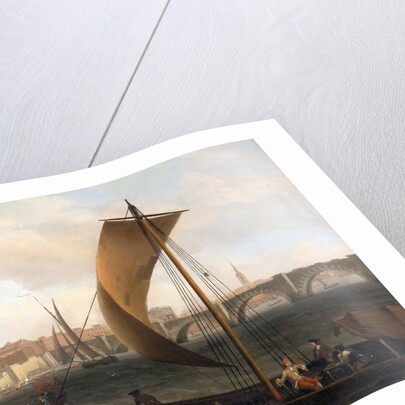 View on the Thames with Westminster Bridge, Samuel Scott, ca. 1702-1772 by Samuel Scott