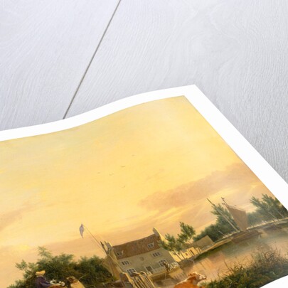 Buckenham Ferry, on the River Yare, Norfolk by Joseph Stannard