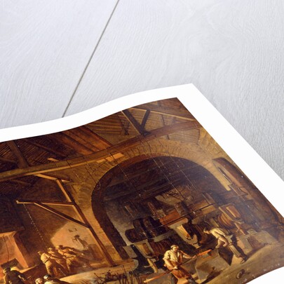 Interior of an Ironworks by Godfrey Sykes