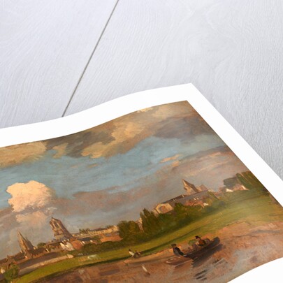 Oxford from the River with Christ Church in the Foreground View of Oxford by William Turner of Oxford