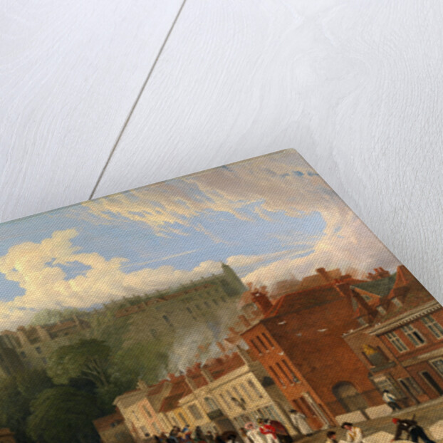 A View of Thames Street, Windsor, Windsor Eton London Carriage by Swann Inn George Vincent