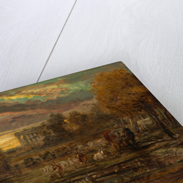 Cattle at a Pool at Sunrise by James Ward