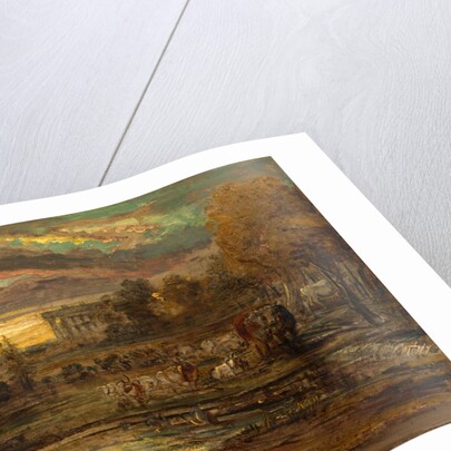 Cattle at a Pool at Sunrise by James Ward