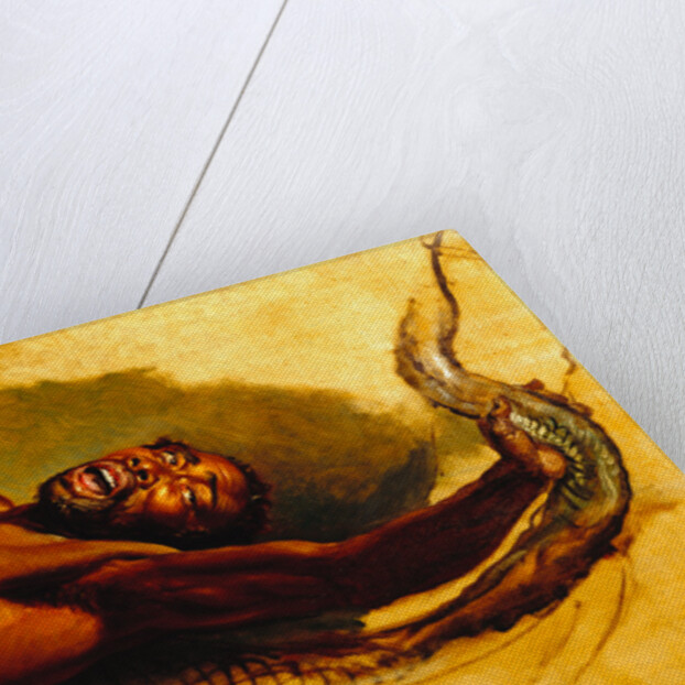 Man Struggling with a Boa Constrictor, Study for 'Liboya Serpent Seizing its Prey' Study of a Negro Struggling with a Boa Constrictor for 'A Boa Serpent Seizing a Horse' by James Ward