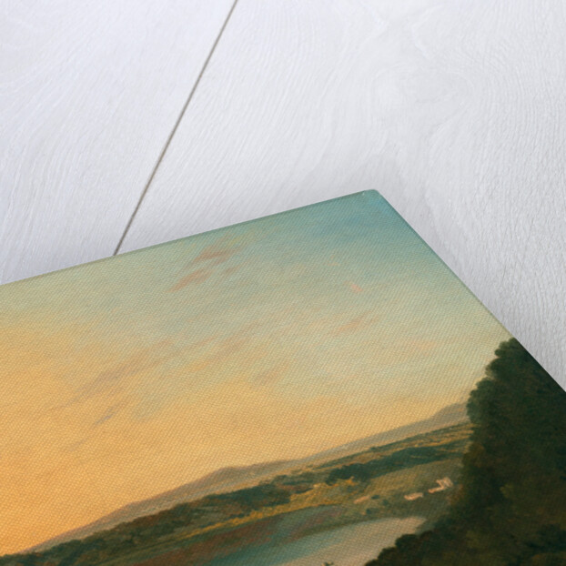 Lago d'Agnano with Vesuvius in the distance, Italy by Richard Wilson