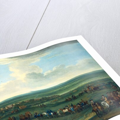 George I at Newmarket, 4 or 5 October, 1717 Race Meeting on New Market by John Wootton