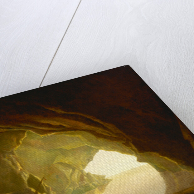 A Grotto in the Gulf of Salerno, Sunset A Grotto in the Gulf of Salernum Possibly by Joseph Wright of Derby