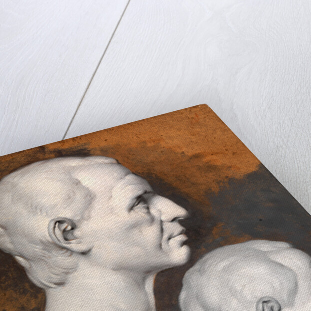 Studies of a Classical Bust A Study after an Antique Bust in Two Positions by Joseph Wright of Derby
