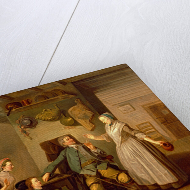 David Garrick and Mary Bradshaw in David Garrick's 'The Farmer's Return' by Johan Joseph Zoffany
