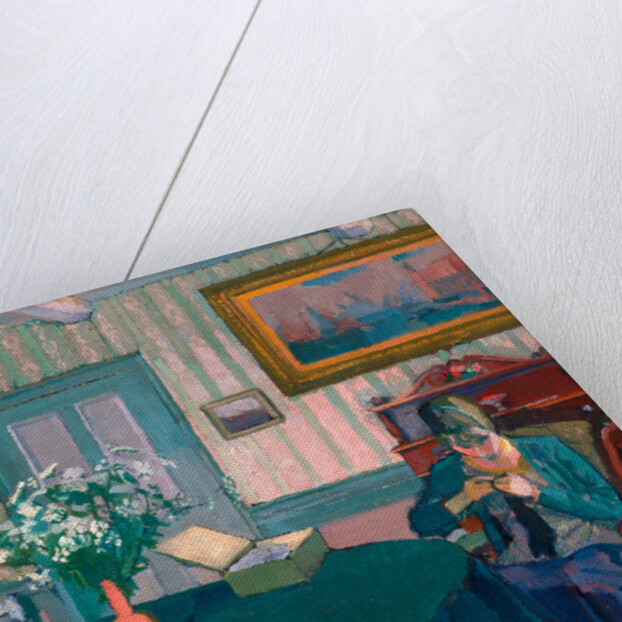 Sylvia Darning by Harold Gilman