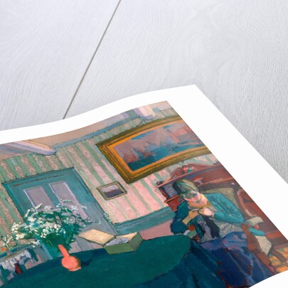 Sylvia Darning by Harold Gilman