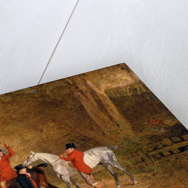 Foxhunting Scene Fox Hunting: Two Gentlemen with a Groom The Englington Brothers by Benjamin Marshall