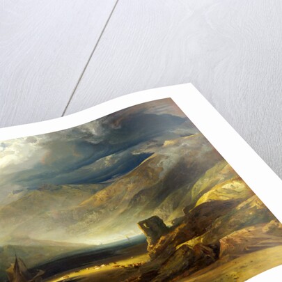 A Scene on the Coast, Merionethshire - Storm Passing Off by Anthony Vandyke Copley Fielding