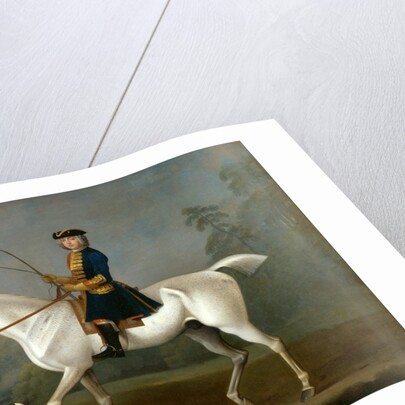 Sir Roger Burgoyne Riding 'Badger' Sir Roger Buroyne Upon His Favourite Horse Badger, With His Bitch Juno by James Seymour