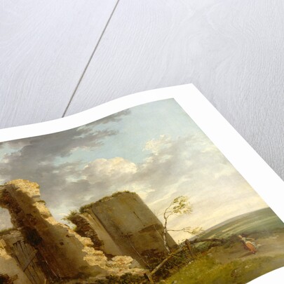 West Gate of Pevensey Castle, Sussex by John Hamilton Mortimer