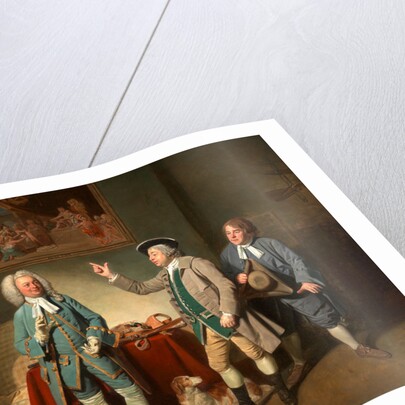 Edward Shuter, John Beard, and John Dunstall in Isaac Bickerton's 'Love in a Village' by Johan Joseph Zoffany