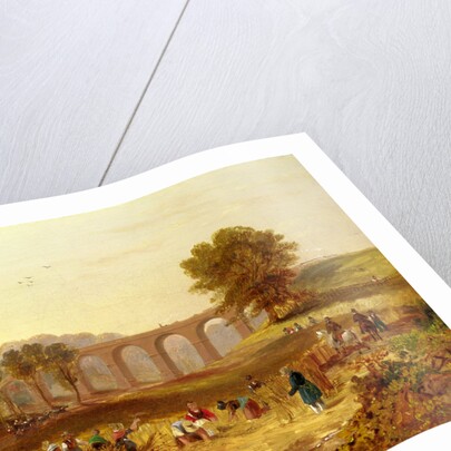Corby Viaduct, the Newcastle and Carlisle Railway by John Wilson Carmichael