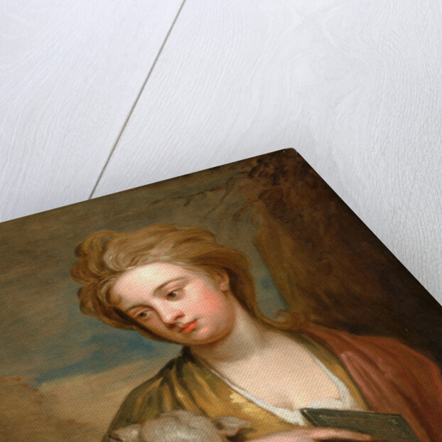 Portrait of a Woman as St. Agnes, Traditionally Identified as Catherine Voss Miss Voss as St. Agnes by Sir Godfrey Kneller