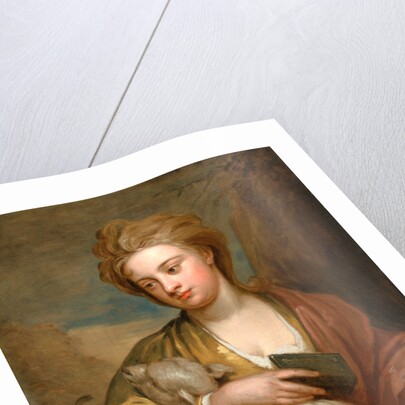 Portrait of a Woman as St. Agnes, Traditionally Identified as Catherine Voss Miss Voss as St. Agnes by Sir Godfrey Kneller