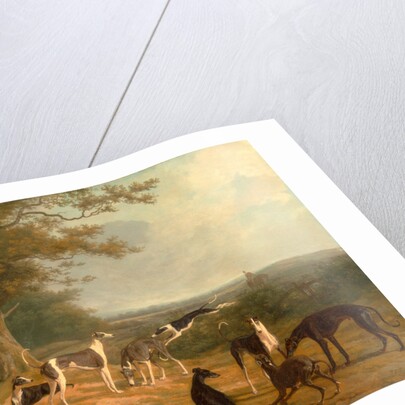 Nine Greyhounds in a Landscape by Jacques-Laurent Agasse