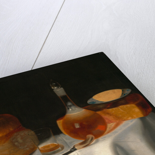 Still Life of Bread, Butter and Cheese by George Smith