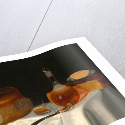 Still Life of Bread, Butter and Cheese by George Smith