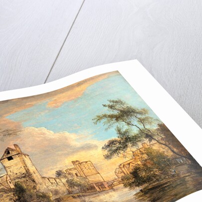 An Unfinished View of the West Gate, Canterbury, Kent by Paul Sandby