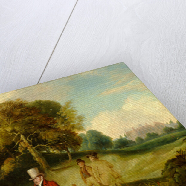 J.M.W. Turner and Walter Fawkes at Farnley Hall by R. Wildman