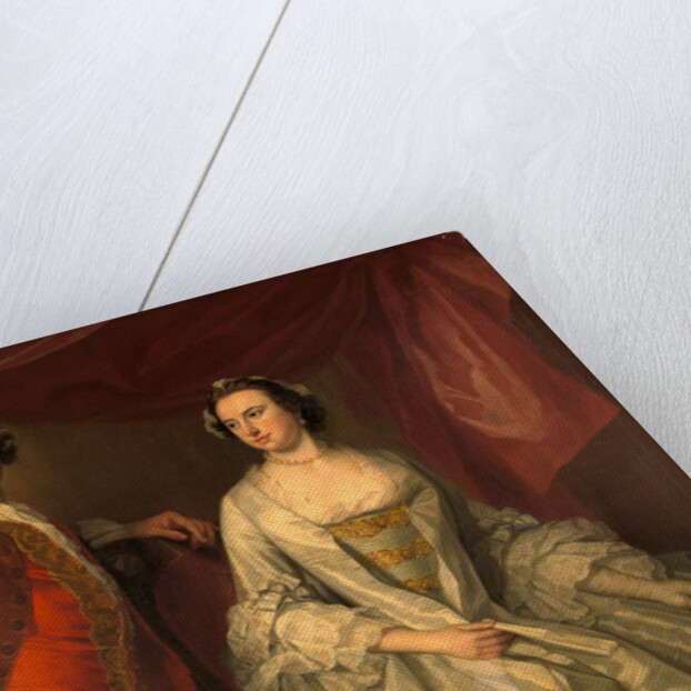 A Man and a Woman, Possibly of the Missing Family, of Little Park House, Wickham, Hampshire by George Knapton