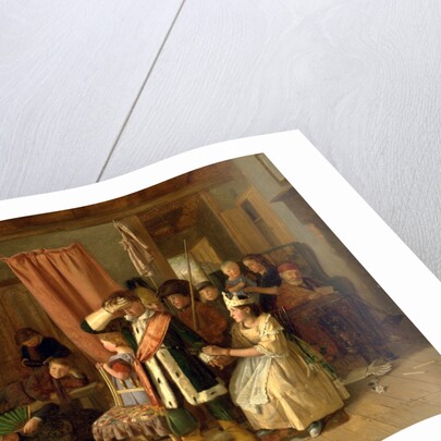 Children Acting the 'Play Scene' from 'Hamlet,' Act II, Scene ii by Charles Hunt