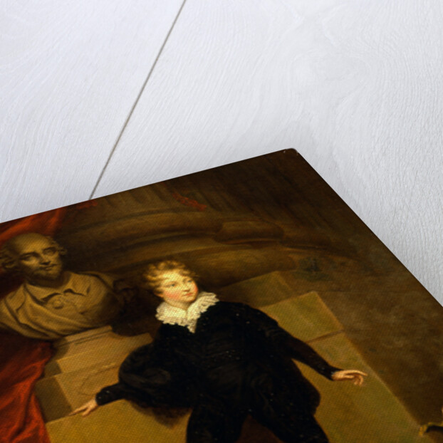 Master Betty as Hamlet, before a bust of Shakespeare by James Northcote