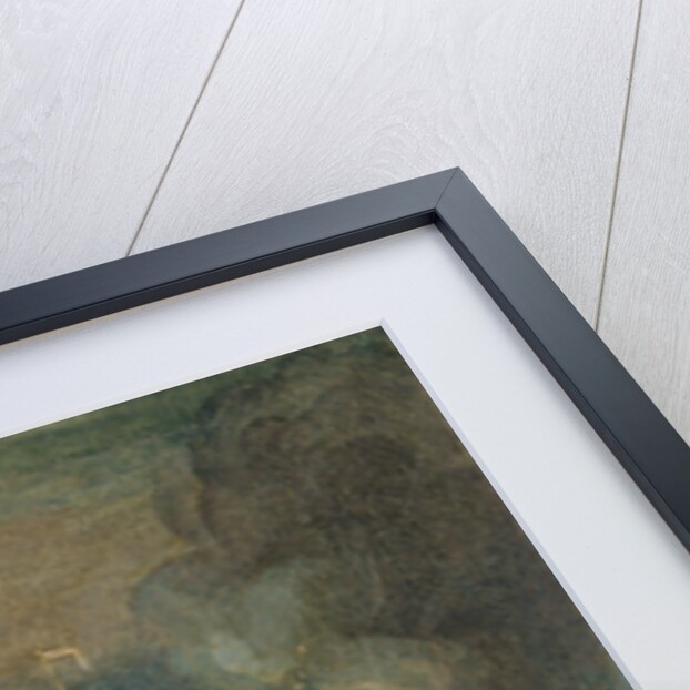 A Two-Decker on Fire at Night off a Fort by Charles Brooking