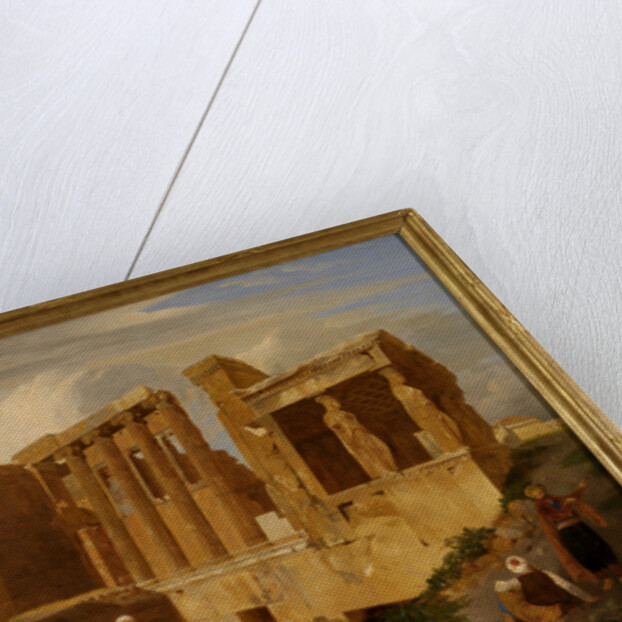 The Erechtheum, Athens, Greece with Figures in the Foreground by Charles Lock Eastlake