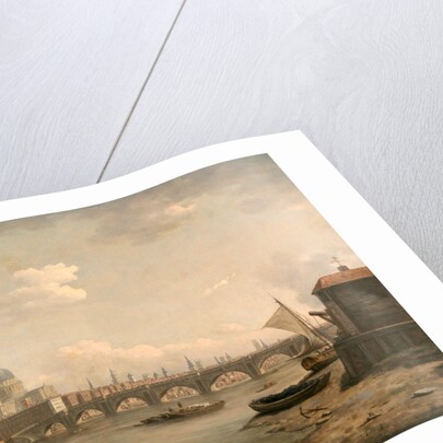 London, St. Paul's and Blackfriars Bridge by William Marlow