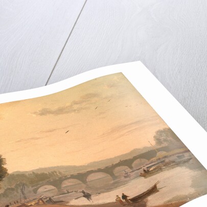 A View of Richmond Bridge, on the Thames, London by Sir Augustus Wall Callcott