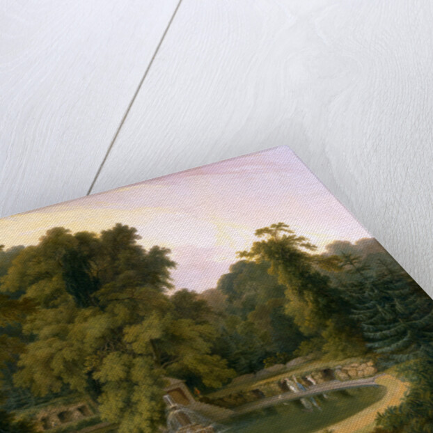 Temple, Fountain and Cave in Sezincote Park A View of the Temple, Fountain, and Cave at Sezincote Park, Gloucestershire by Thomas Daniell