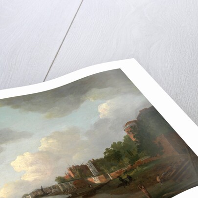 An Imaginary View of Westminster Bridge, London, Adrien Leprieur by Adrien Leprieur