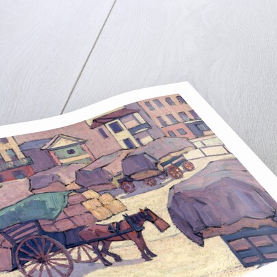Hay Carts, Cumberland Market by Robert Polhill Bevan