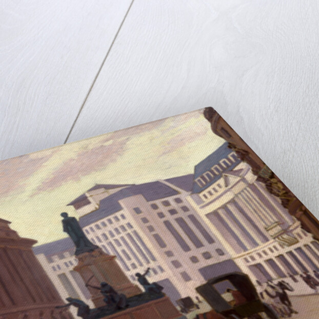 Aldwych, London Back of canvas and back of stretcher stamped 'Bevan' by Robert Polhill Bevan