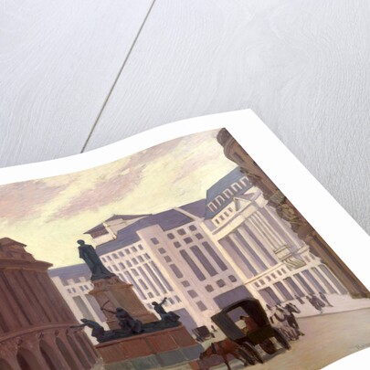 Aldwych, London Back of canvas and back of stretcher stamped 'Bevan' by Robert Polhill Bevan